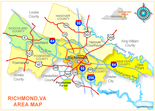Map Richmond Va | afputra.com